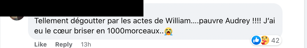 Commentaire Facebook.