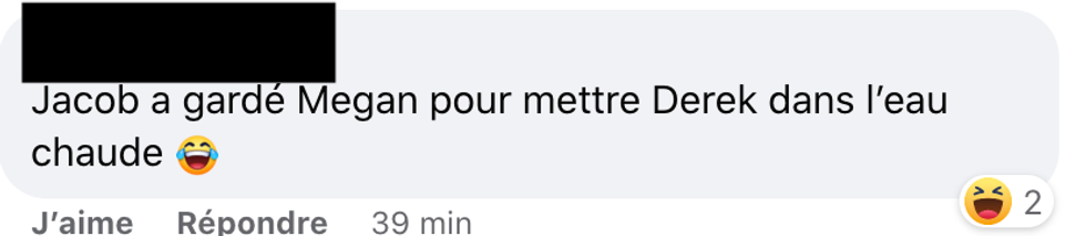 Commentaire Facebook.
