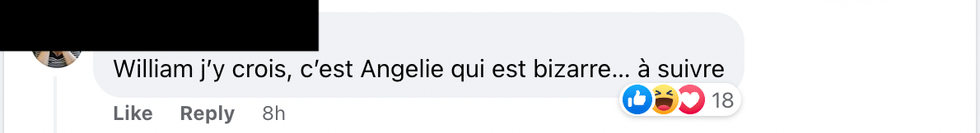 Commentaire Facebook.