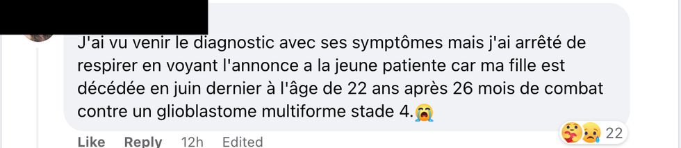 Commentaire Facebook.