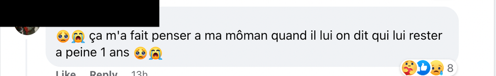 Commentaire sur Facebook.