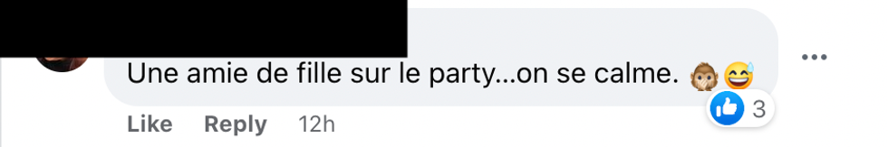 Commentaire sur Facebook.
