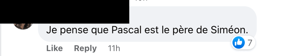 Commentaire sur Facebook.