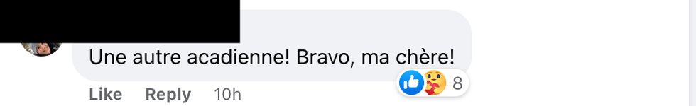 Commentaire sur Facebook.