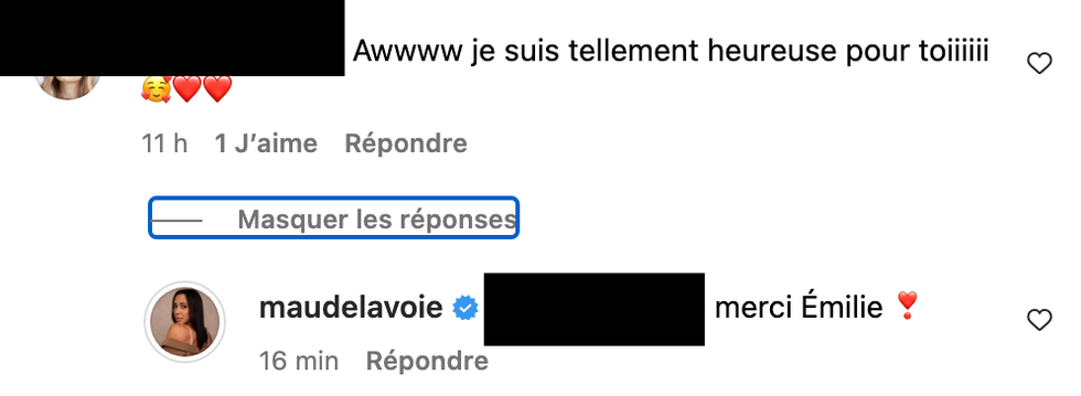 Commentaire sur Facebook.