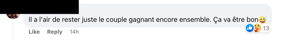 Commentaire sur Facebook.