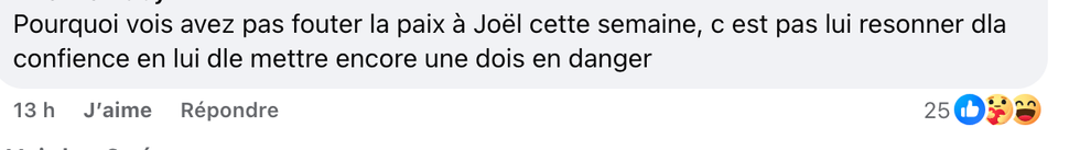 Commentaires du public sur la page Facebook de Star Acad\u00e9mie.