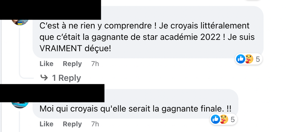 Commentaires Facebook.
