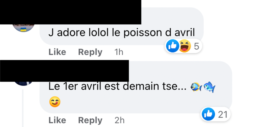Commentaires Facebook.