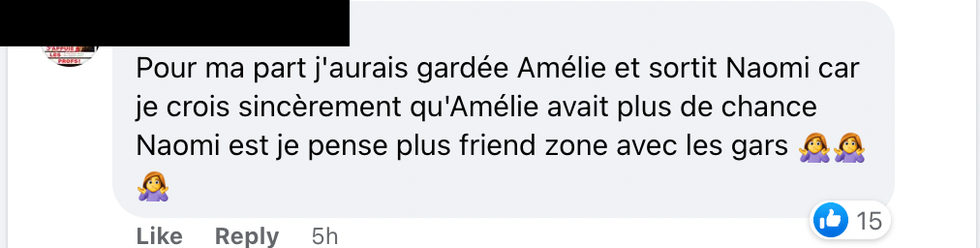 Commentaires Facebook.