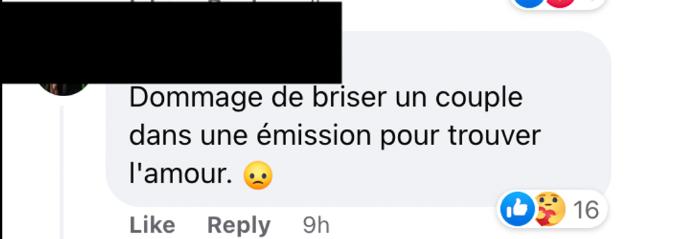 Commentaires Facebook.