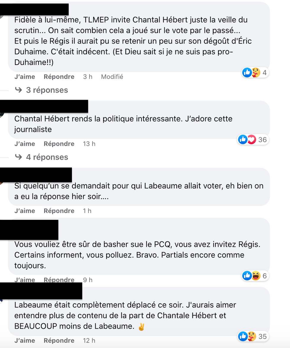 Commentaires Facebook.