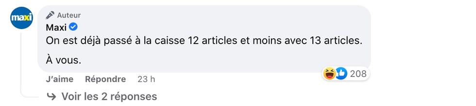 Commentaires Facebook.