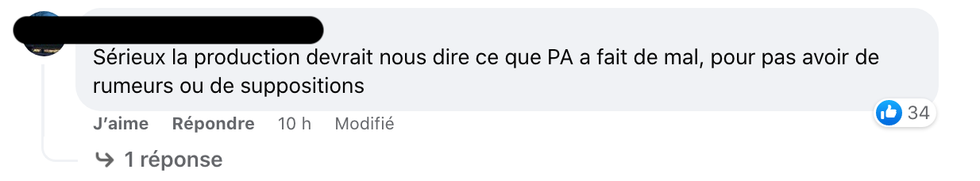 Commentaires Facebook.