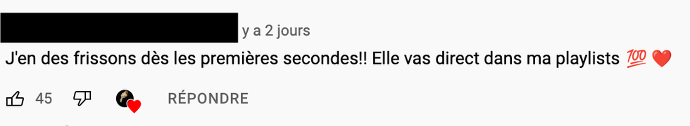 Commentaires sous le vid\u00e9oclip Partout de Roxane Bruneau.