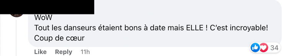 Commentaires sur Facebook.