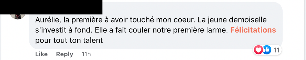 Commentaires sur Facebook.