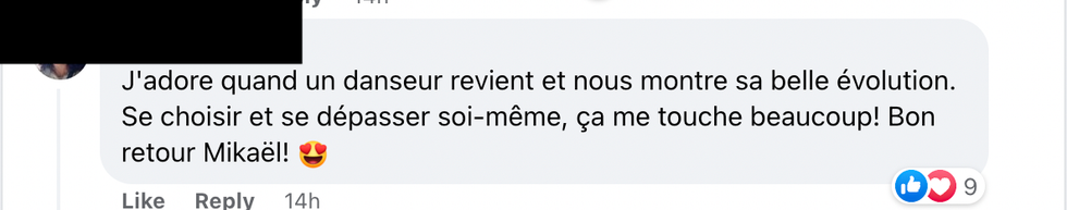 Commentaires sur Facebook.