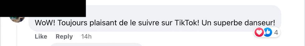 Commentaires sur Facebook.