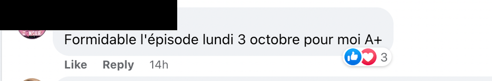 Commentaires sur Facebook.