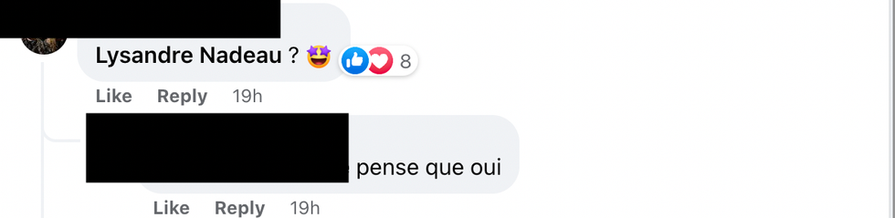 Commentaires sur Facebook.