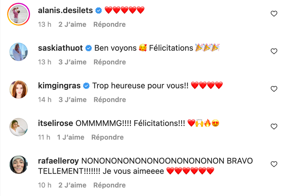 Commentaires sur Facebook.