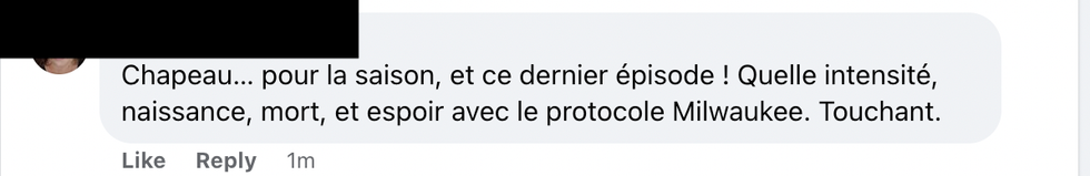 Commentaires sur Facebook.