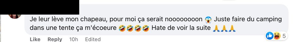Commentaires sur Facebook.