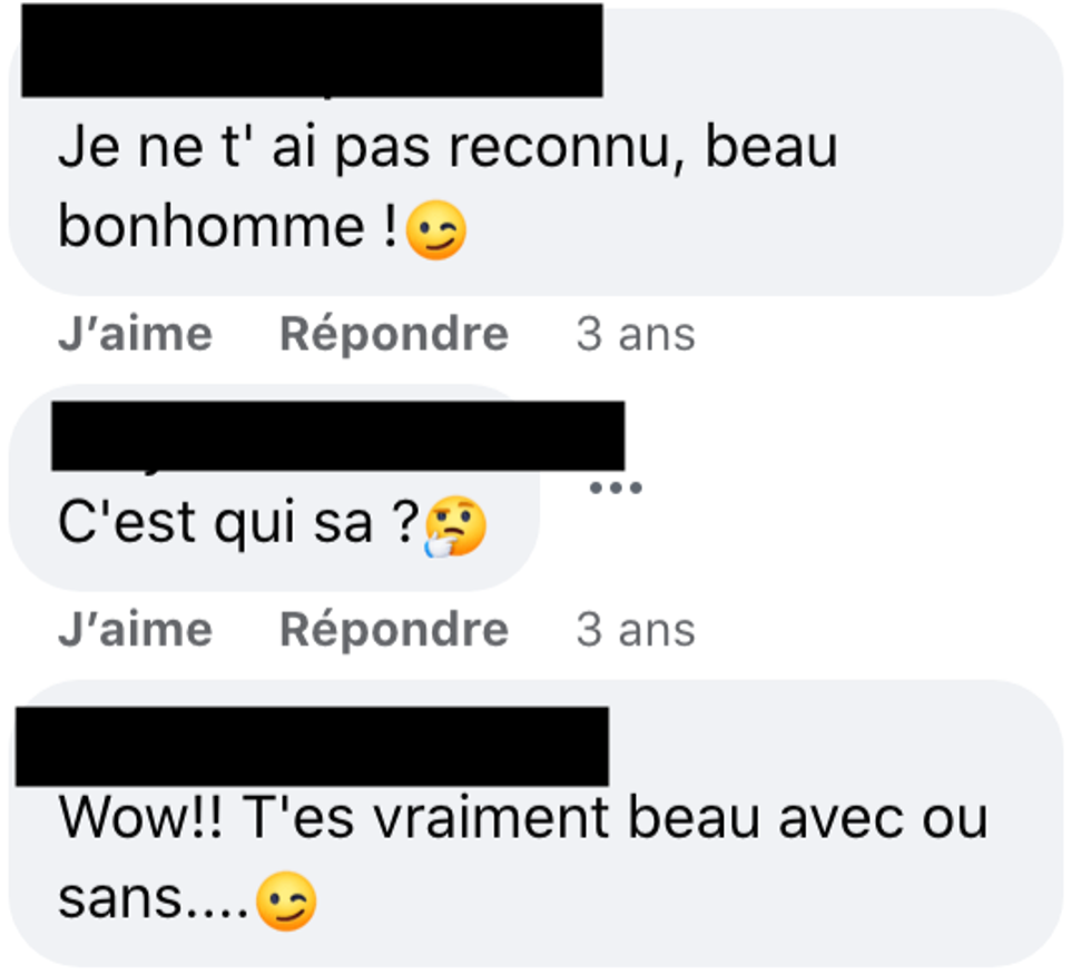 Commentaires sur Facebook.