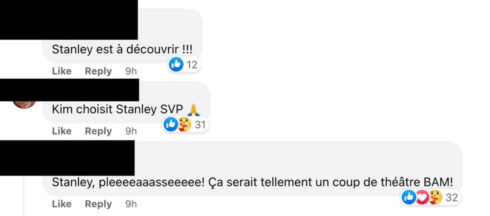 Commentaires sur Facebook.