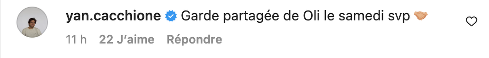 Commentaires sur Instagram.