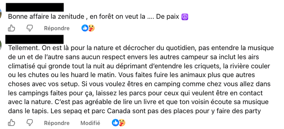 Commentaires sur les r\u00e9seaux sociaux par rapport aux nouvelles r\u00e8gles de la S\u00e9paq.