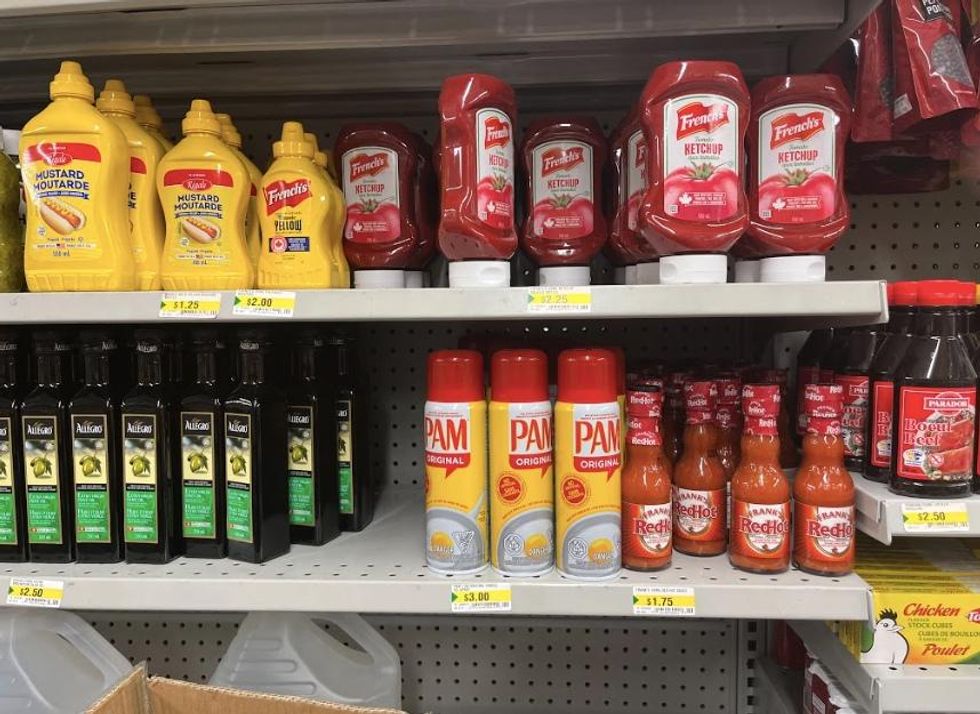 Condiments at Dollarama