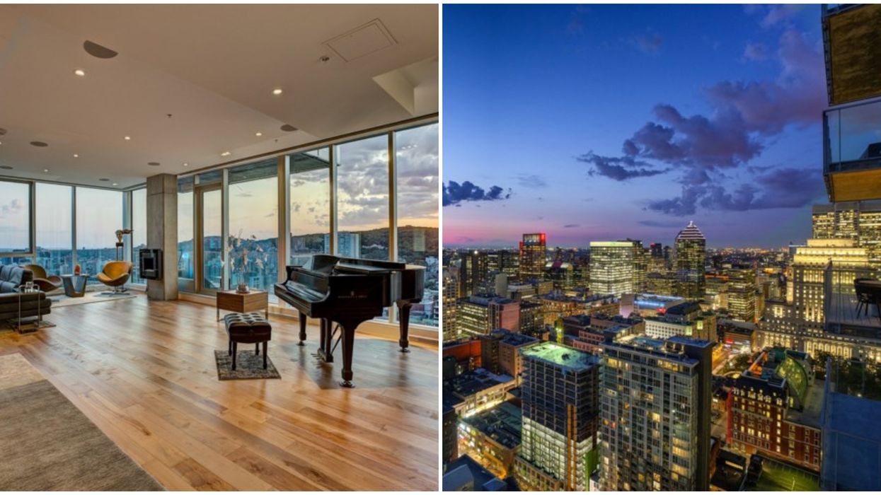 Condo au centre-ville de Montréal complètement vitré à vendre pour 4 millions $