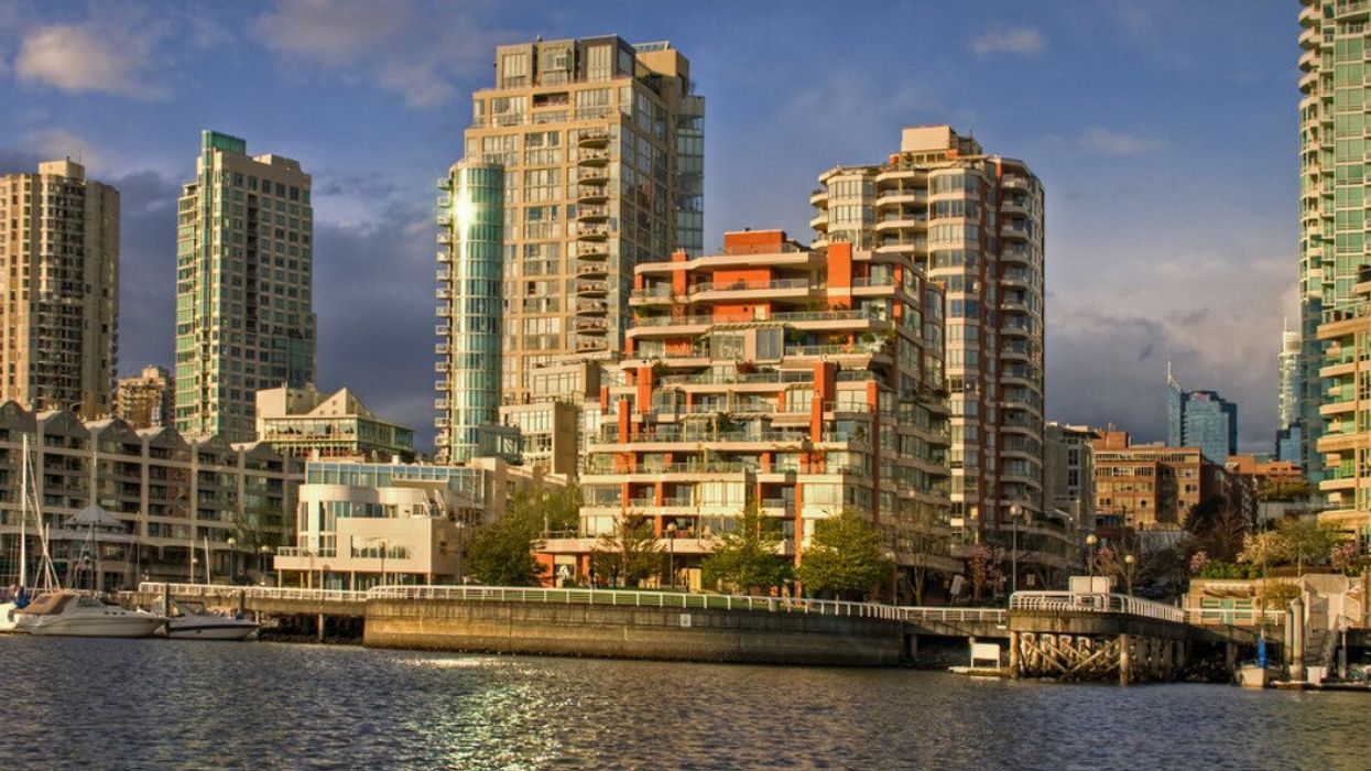 Condo buildings in downtown Vancouver.