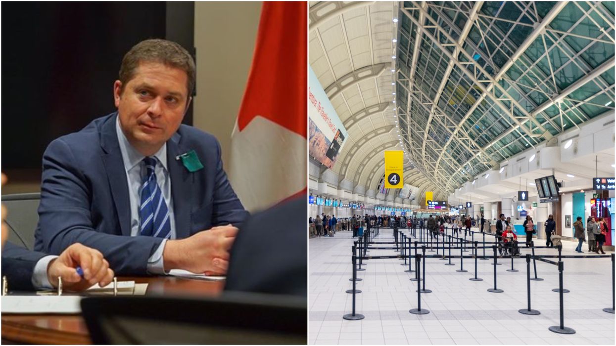Conservative Leader Andrew Scheer Was Spotted Without A Mask At Toronto Pearson Airport