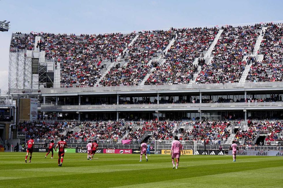 Construction wrapping at Canadian World Cup venues