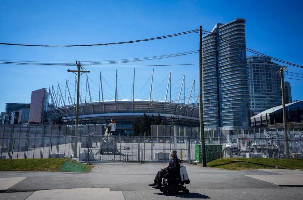 Construction wrapping at Canadian World Cup venues