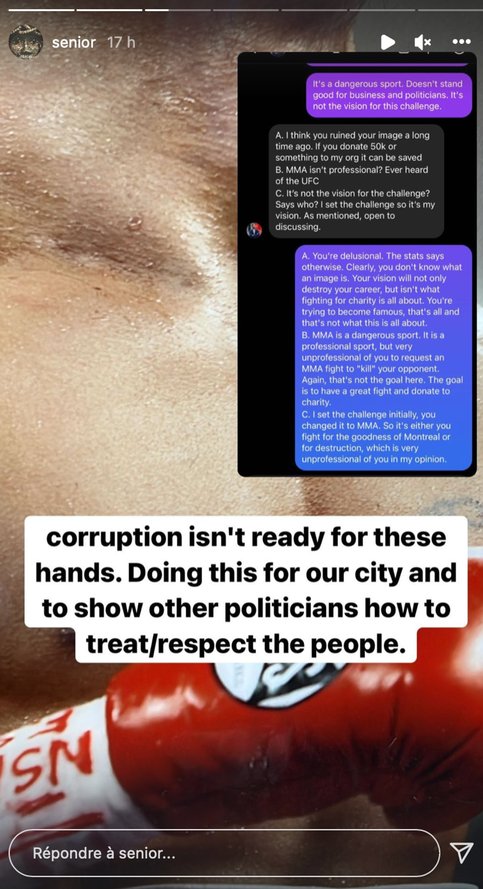 Conversation entre James William Awad et Balarama Holness.