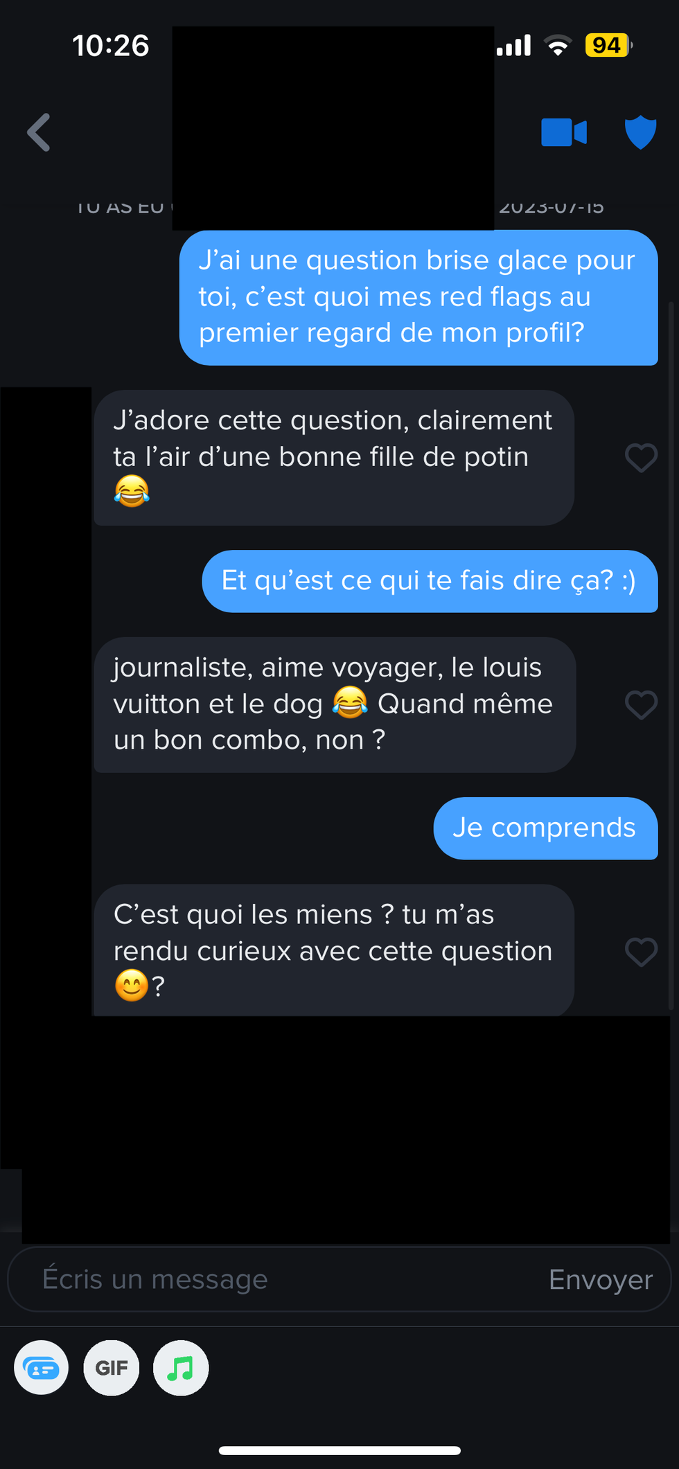 Conversation Tinder.