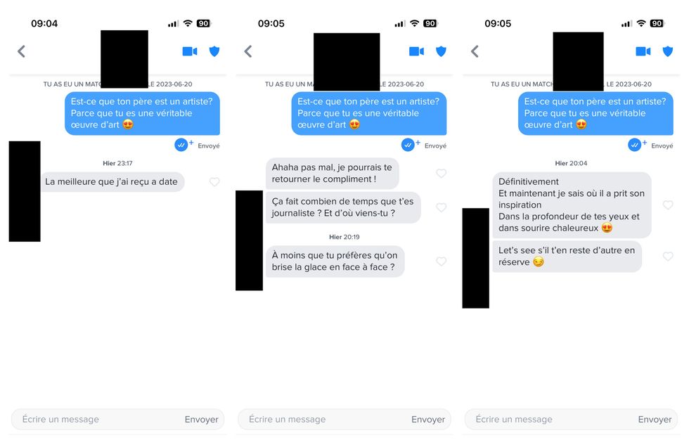 Conversations Tinder.