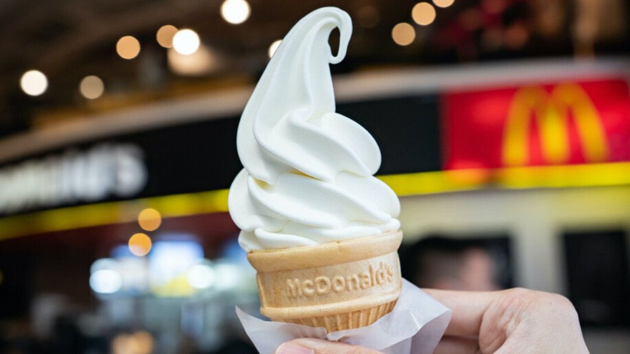 Cornet de crème glacée du McDonald's.