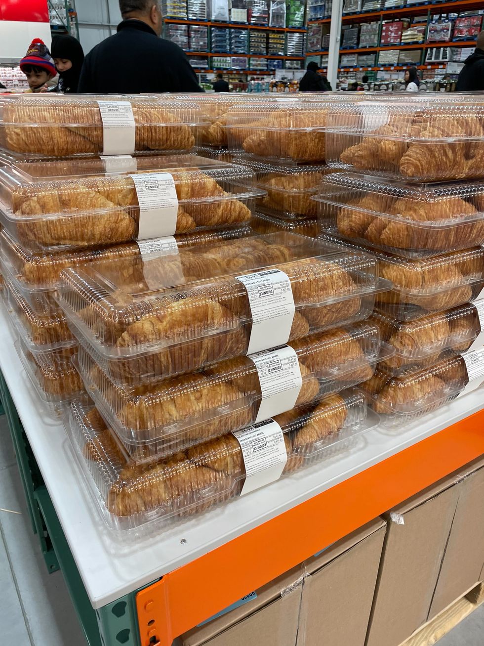 Costco croissants at the new warehouse in Toronto.