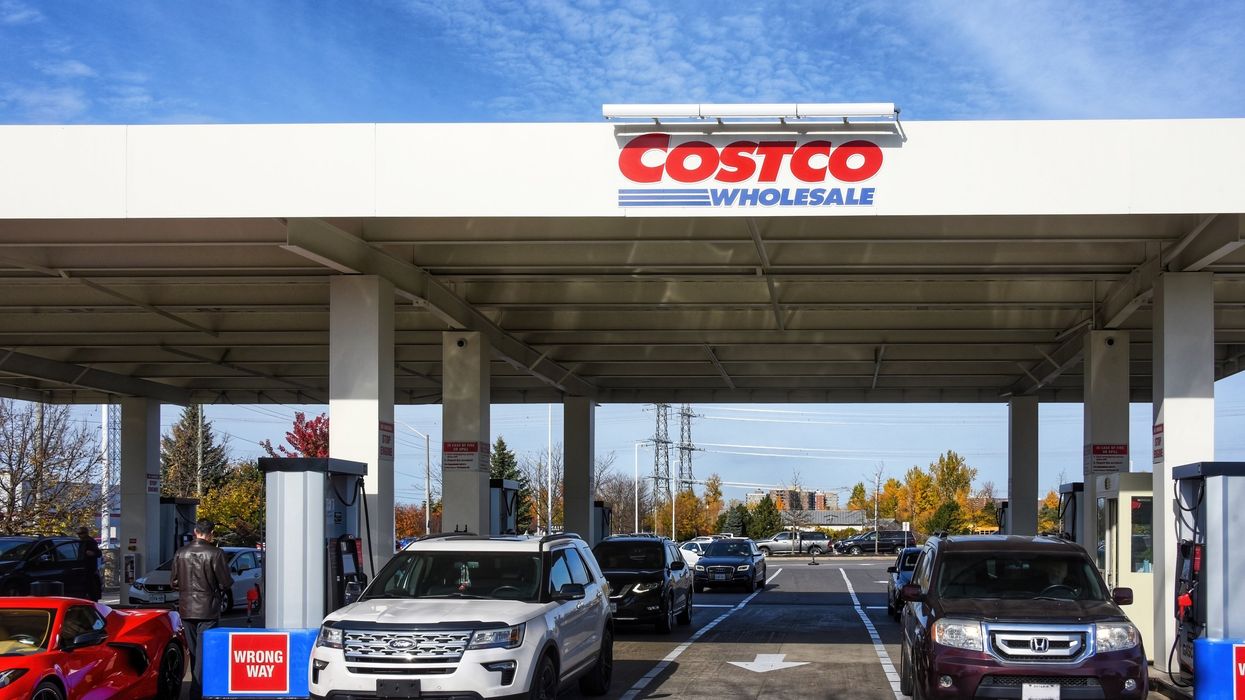 Costco gas station in Ontario (illustrative).