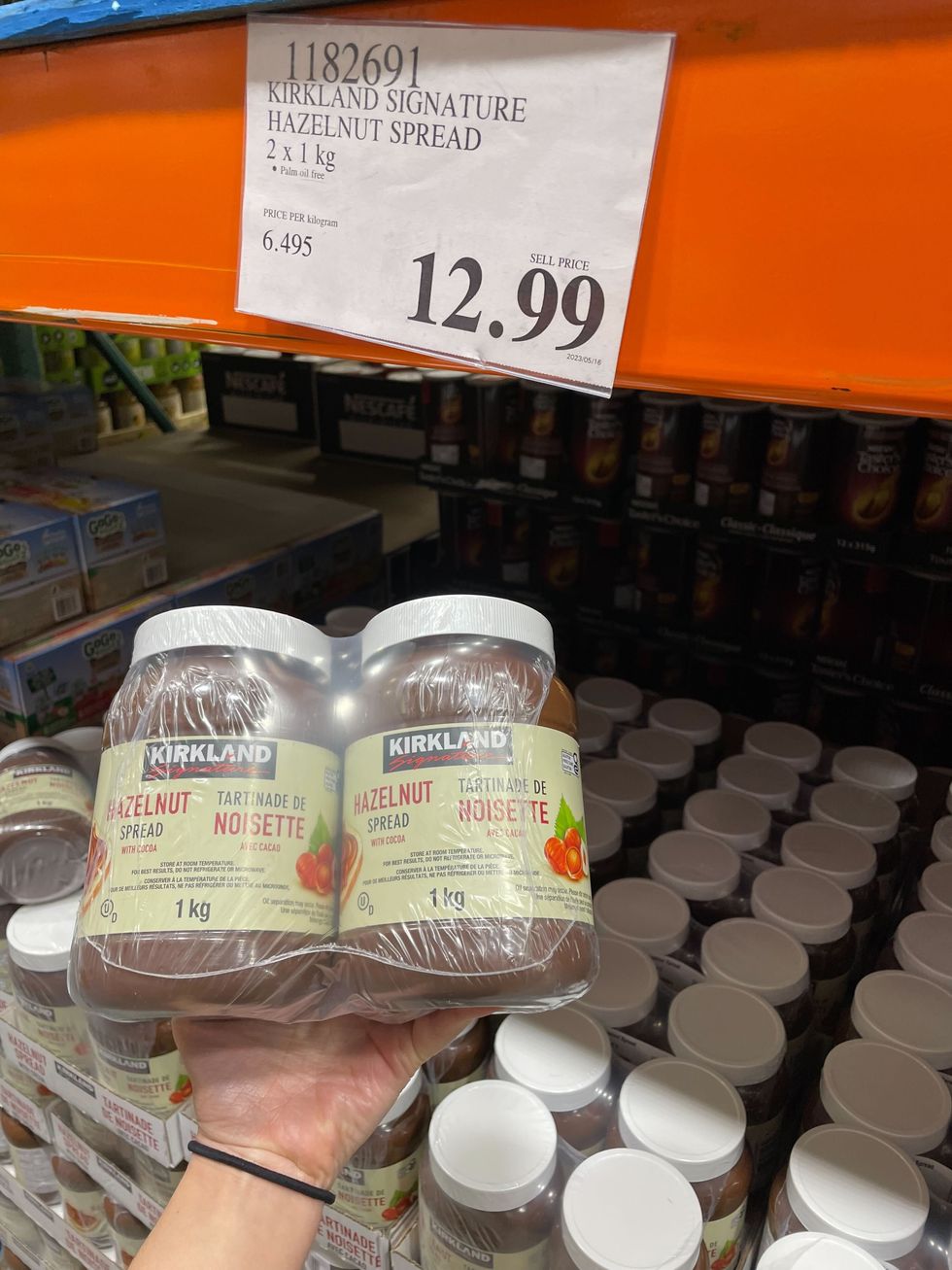 costco krikland signature hazelnut spread