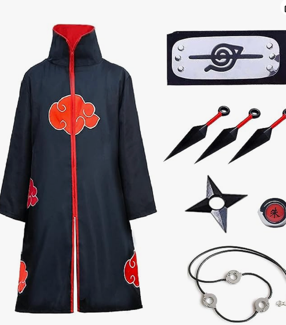 Costume de l\u2019anime Akatsuki.