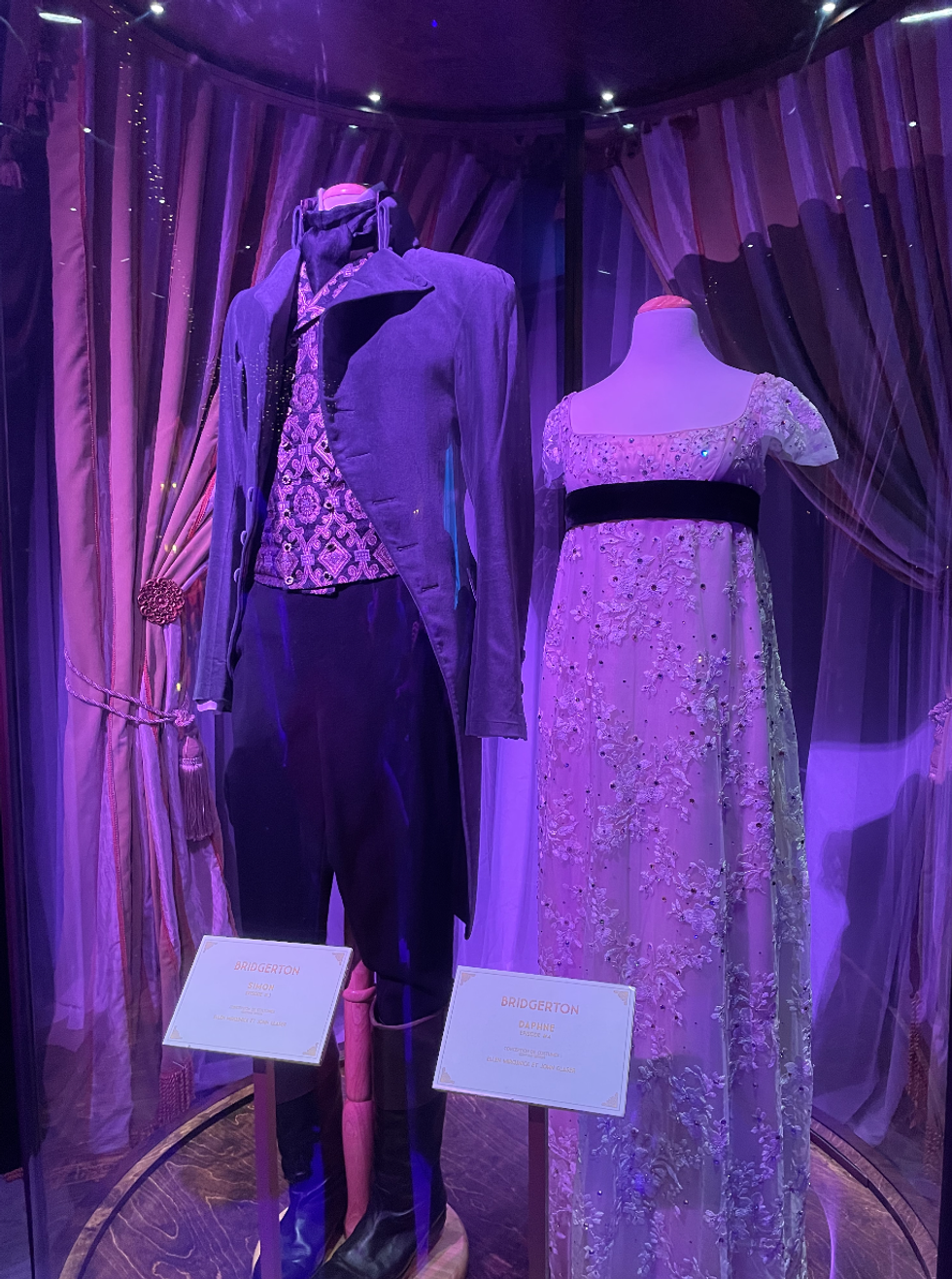 Costumes at the Bridgerton Experience.