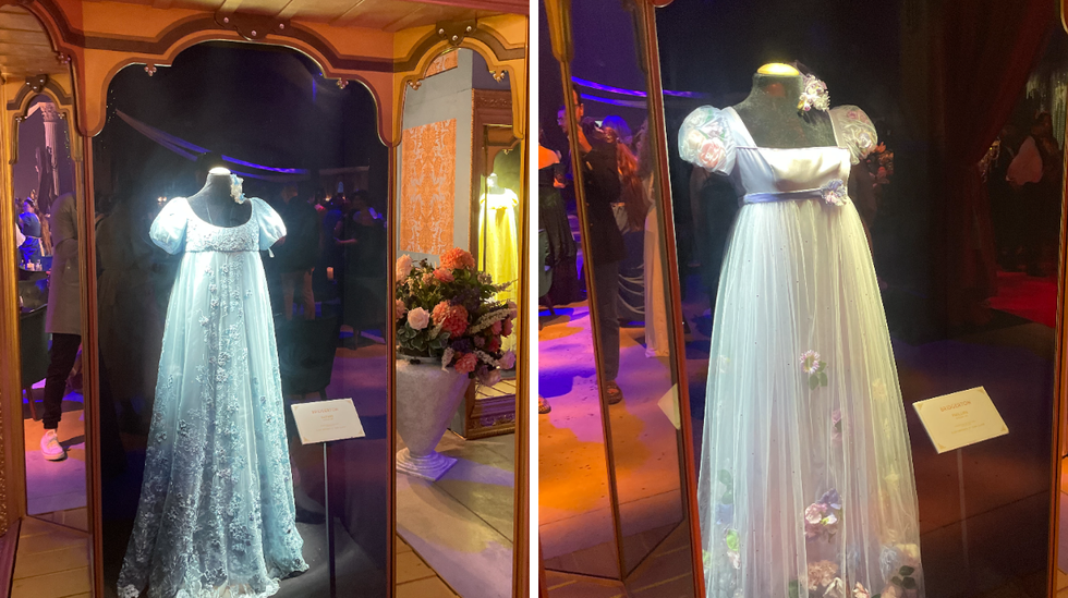 Costumes at the Bridgerton Experience.
