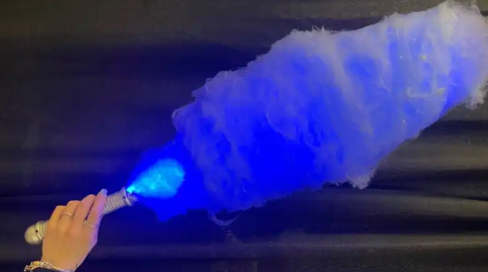 Cotton candy lightsaber.