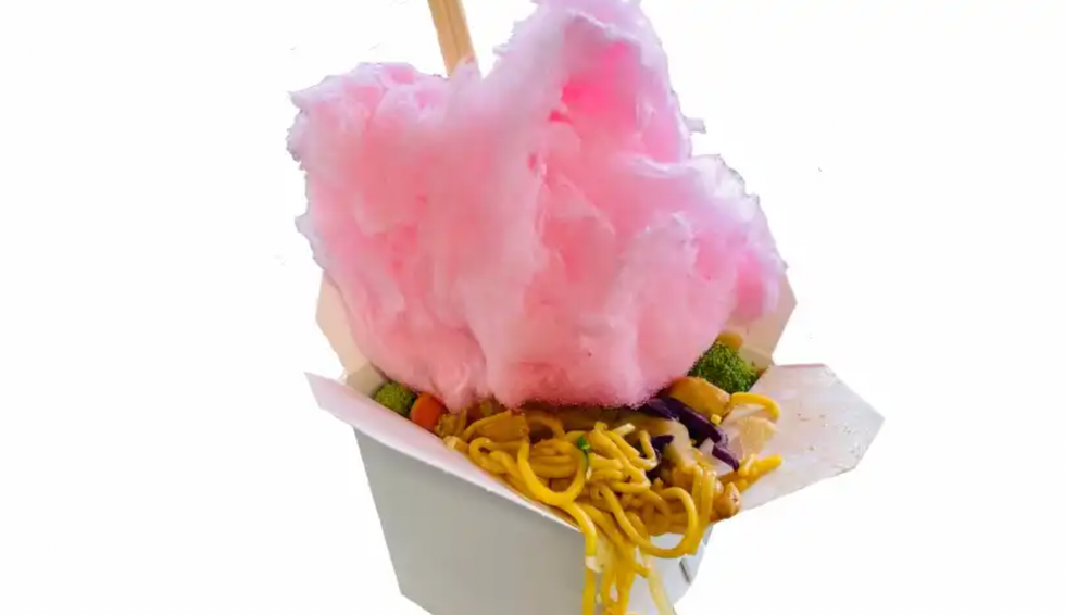 Cotton candy noodles.